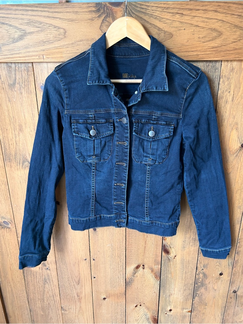 Kut from the Kloth Dark Blue Denim Jacket